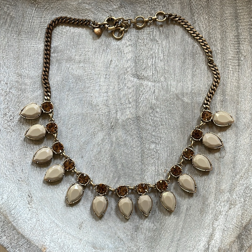 J. Crew Taupe and Brown Statement Necklace - Picture 3 of 8